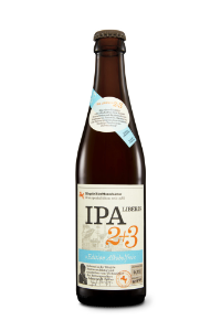 A bottle of Riegele IPA Liberis